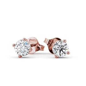 Pendientes clásicos de diamantes cultivados en laboratorio para mujer, aretes pequeños de oro sólido de 18K, personalizados, redondos de 1,60 CTW - Product Image 4