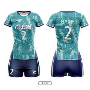 เครื่องแบบวอลเลย์บอลชุดเล่นกีฬาแห้งเร็วทำจากโพลีเอสเตอร์ปรับแต่งได้ - Product Image 3