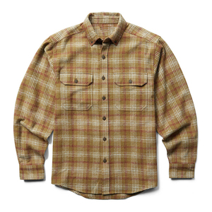 Camisa informal clásica de franela sólida para hombre, 100% de algodón, ecológica, de secado rápido, transpirable, con cuello vuelto, manga larga, primavera alta - Product Image 1