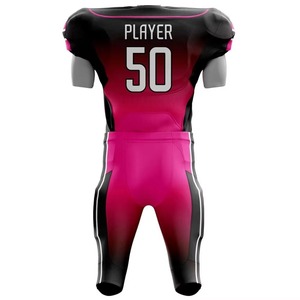 Personalizado de alta calidad de fútbol americano Jersey pantalones con estilo impreso transpirable de talla grande profesional Unisex Top uniformes deportivos - Product Image 3