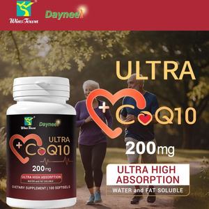 Coenzyme Q10 Softgels 100mg Le supplément d'énergie cellulaire soutient la santé cardiovasculaire <span class=keywords><strong>Nutrition</strong></span> diététique quotidienne - Product Image 4