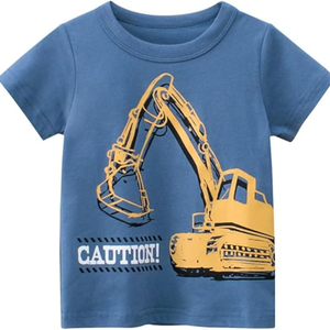 Budget amical enfant en bas âge garçon tricoté coton t-shirt personnalisé Applique Boutique vêtements été enfants garçon vêtements chemises - Product Image 5