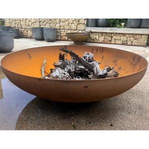 Garden Fit Pit Cast Iron Tazón grande Kadai con soporte de trípode Black Coated Farmhouse BBD Party Rustic Fire Pit & Bonfire Stand - Product Image 2