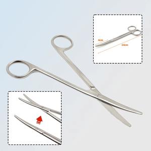 กรรไกรมายโอคุณภาพสูง ขนาด 14 ซม. พร้อมด้ามจับตามหลักสรีรศาสตร์และตำแหน่งปากกรรไกร 3 ระดับ สำหรับการผ่าตัดตัดเนื้อเยื่อ - Product Image 1