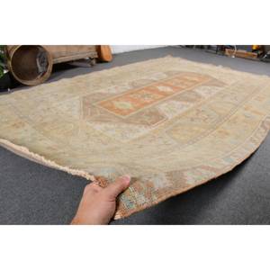 พรมขนทะเลสีเบจสีส้มสไตล์วินเทจขนาด6 x 9,3ft ผืนใหญ่ทรงสี่เหลี่ยมผืนผ้าสไตล์คลาสสิกสำหรับห้องโถงพรมยางสำหรับห้อง - Product Image 5