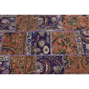 Alfombra Turca Vintage, Alfombra Decorativa de 3.3x6.9 pies (100x211 cm), Alfombra de Lana Sólida Color Morado - Product Image 5