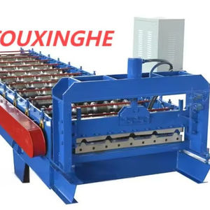 840mm oder Nach Kundenwunsch Erweiterbare Breite Einlagige oder Doppellagige Trapezprofil-Rollformmaschine für Indonesien - Product Image 1