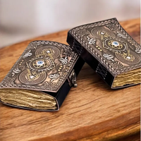 Journal Grimoire en Cuir Œil Maléfique Gothique Fait Main, Livre de Sortilèges, Journal des Ombres, Wiccan, Journal de Sorcière Vintage, Artisanat de Sorcellerie Gaufré, Fête des Mères