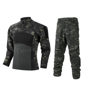 Conjunto de Uniforme de Manga Larga para Exteriores, de Poliéster/Algodón Transpirable de la Mejor Calidad, con Estampado de Camuflaje, Traje de Trabajo para Hombre - Product Image 1