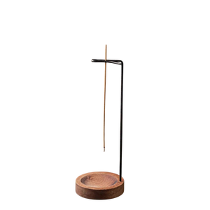 Brass Gold Knob Wooden <b>Incense</b> <b>Stick</b> <b>Holder</b> Home Hotel Used Fragrance Decorative <b>Incense</b> <b>Holder</b> With Round Shape - Product Image 2
