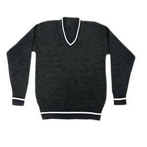 Pull d'uniforme scolaire haut de gamme en mélange de coton, doux et respirant, tricoté pour étudiants, fournisseur en gros - Product Image 5