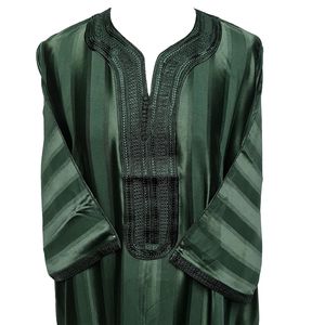 Servicio OEM árabe Dubai ropa islámica hombres alta calidad tradicional hombres Thobe Premium hombres con capucha Thobe - Product Image 3