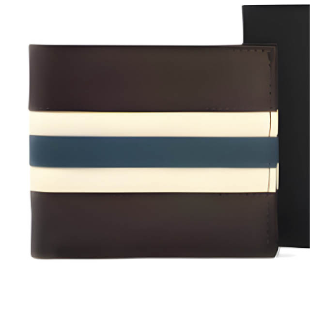 Brown With White And Blue Straps