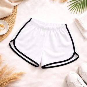 กางเกงขาสั้นลำลองสำหรับผู้ชาย มีโลโก้ ผ้ายืดสแปนเด็กซ์ สำหรับออกกำลังกาย ย้อมสีพื้น เหมาะสำหรับวิ่ง - Product Image 1