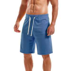 Nuevo estilo de moda 2025 logotipo personalizado hombres en blanco entrenamiento sudor pantalones cortos dos bolsillos 100% tela de lona de algodón orgánico liso teñido Casual - Product Image 4