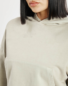 Sweat à capuche court à manches longues de haute qualité grande taille pour les femmes Logo personnalisé avant conception respirante vente chaude sweat-shirt pour l'hiver - Product Image 5