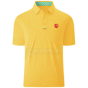 2023 Camisetas De Polo para hombre, tela transpirable de algodón de alta calidad, patrón sólido personalizado, venta al por mayor - Product Image 1