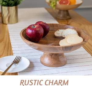 Bols de service en bois pour nouilles à soupe à salade Bols à fruits plus écologiques pour légumes et fruits - Product Image 6