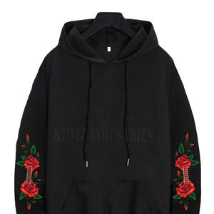 Haute Qualité Hommes Broderie Hoodies Coton Polyester Bas quantité minimale de commande Top Mode Hommes Broderie Hoodies - Product Image 1