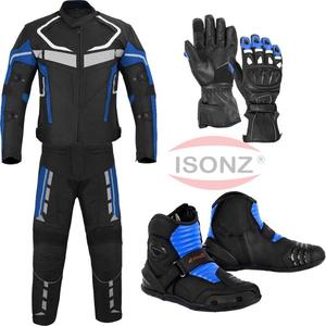 Traje de carreras de turismo y aventura de motocicleta OEM con zapatos y guantes con forro térmico de protección de Nivel 2 - Product Image 3