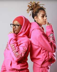 Sudadera con capucha vintage personalizada y pantalones acampanados con cremallera, conjunto de dos piezas, chándal bordado, chándal lavado ácido desteñido al sol para hombre - Product Image 2