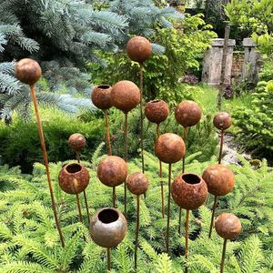 เสาโลหะตกแต่งสวนสำหรับตกแต่งสนามหญ้ากลางแจ้ง ทนทาน ป้องกันสนิม ทนต่อสภาพอากาศ คุณภาพแข็งแรง - Product Image 3