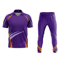Personalizado Nueva Sublimación Cricket Ropa Kit Equipo Uniforme Camiseta y Pantalón con Diseño Personalizado