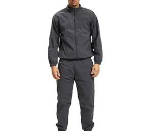 Chándal cortavientos de color sólido para hombre, ropa deportiva con logotipo personalizado OEM, con bolsillos, chándales ligeros de nailon 100% para hombre - Product Image 1