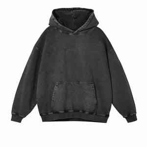 เสื้อฮู้ดดี้วินเทจแบบซักฟอกทรงหลวม มีกระเป๋าจิงโจ้ แขนยาว สไตล์ลำลอง - Product Image 5