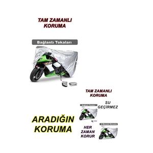 Yamaha Wr 125 X compatibile con coperchio del motore borsa posteriore (connessione, compatibile con serratura) protezione 4 stagioni grigio