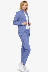 Chaqueta de Uniforme de Enfermera Azul Marino Antiarrugas Personalizada de Fábrica 2025, Uniformes de Enfermería Elásticos, Chaqueta de Manga Larga para Otoño - Product Image 4