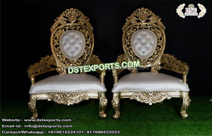 Sillas DE BODA indias para novio y novia, diseño único, sillas de escenario para novia y novio, sillas de escenario para parejas de bodas del sur de India - Product Image 4