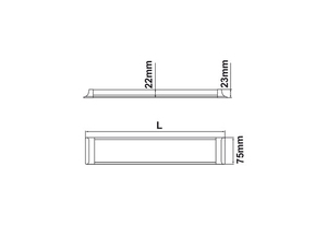 Striscia LED ultrasottile a basso profilo per montaggio a superficie, CCT 48W 6500K 150cm. (Electro DH 81.003/48/CCT) - Product Image 2
