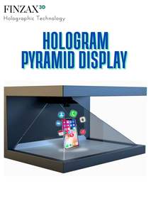 Nouvelle technologie, pyramide holographique 3D de 32 cm, appareil de projection holographique, affichage holographique sans fil pour scène de mariage - Product Image 3