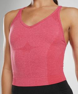 Womens Knitted Front Logo Athletic <b>Workout</b> <b>Tank</b> <b>Top</b>-100% Polyester - Product Image 2