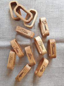 Ronds de serviette en rotin Décor de table en osier Ronds de serviette élégants pour manger - Product Image 2