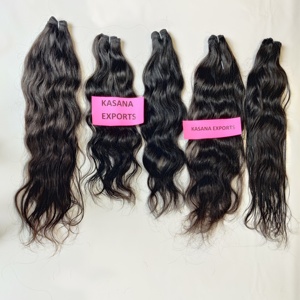 ผมต่อสำหรับผู้หญิงแบบมัดผมสีดำธรรมชาติแบบสองชั้น - Product Image 4