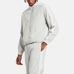 2024 nuevo diseño de chándales de manga larga de Color sólido para hombres traje cortavientos hecho en fábrica precio barato hombres traje cortavientos - Product Image 5