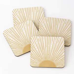 Dessous de verre en bois imprimé émail de cuisine au design personnalisé pour la vente en gros de sous-verres en bois de forme carrée - Product Image 1