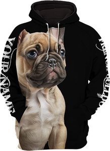 Sudadera con capucha y cuello redondo con estampado de sublimación 3D para hombre, Sudadera con capucha con estampado de sublimación para invierno - Product Image 2