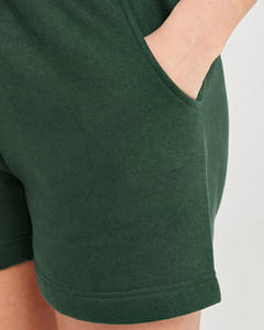 Short de survêtement taille moyenne pour femmes vert personnalisé de qualité supérieure avec poches taille haute Short de course de gymnastique doux et respirant pour les femmes - Product Image 6