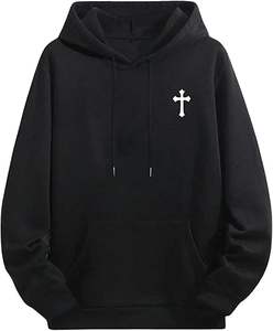 เสื้อฮู้ดผู้ชายคุณภาพสูง ผลิตตามสั่ง ผ้าฝ้ายหนานุ่ม ดีไซน์ใหม่ทันสมัยสำหรับฤดูหนาว พร้อมงานปัก - Product Image 4