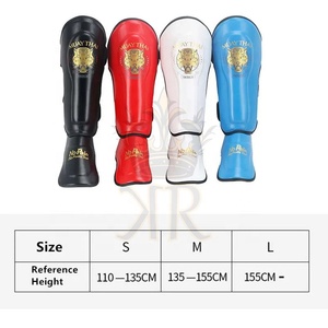 Jambières de boxe de haute qualité, protège-tibias élastiques résistants à la déchirure MMA Protège-tibias de kickboxing haut de gamme - Product Image 2