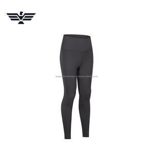 Meilleurs ensembles de leggings de yoga pour femmes de haute qualité, taille haute, taille élastique, respirant, spandex/nylon extensible, couleurs personnalisées, fitness - Product Image 3