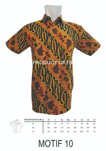 Camisa de botón Batik de lino clásico para hombre de calidad de exportación Premium 100% algodón antiarrugas mangas cortas moda Casual - Product Image 2