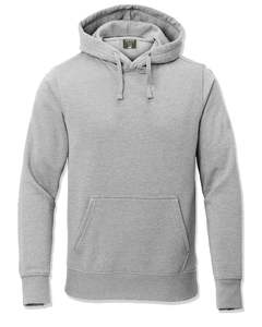 Sudadera con capucha de ajuste relajado de mezcla de algodón sólido informal para hombre personalizada con cierre de cordón - Product Image 1
