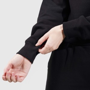 Sudadera con Capucha Negra Transpirable Raxe, Tejido de Punto - Product Image 5