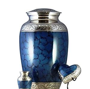 Custom Engraved American Style Brown Cremation Urn Adult Solid Brass Eco-Friendly Large Funeral Supplies <b>for</b> Human <b>Ashes</b> - Product Image 4