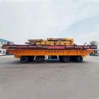 Remorque à plateau plat hydraulique personnalisée en aluminium/alliage avec groupe motopropulseur autopropulsé, capacité de charge maximale de 900 tonnes, solution de transport