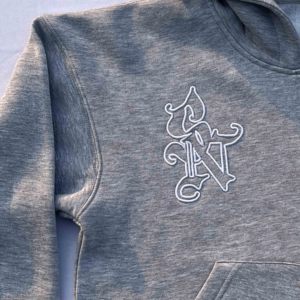 Full Zipper Winter Embroidered High Quality Cotton Men's Custom Printed Fleece 500g Heavyweight Designer <b>Sweatshirt</b> Hoodies - Product Image 5